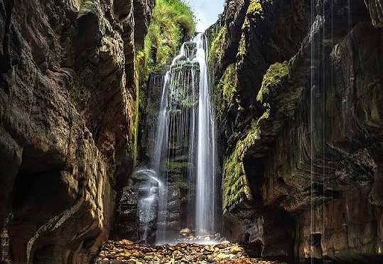 Inside Secret Waterfall Donegal